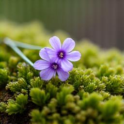 Zweig Lavendel neben Moos